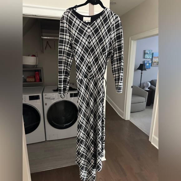 Plaid Black and White Phase 8 Dress - Picture 1 of 3